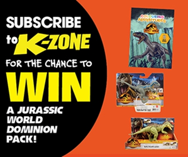 SUBSCRIBE FOR YOUR CHANCE TO WIN 1 OF 80 JURASSIC WORLD PACKS!
