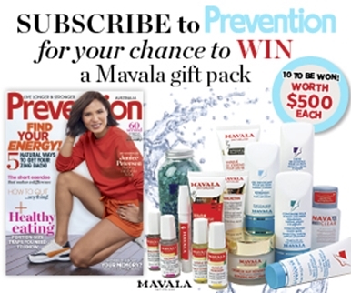 SUBSCRIBE FOR YOUR CHANCE TO WIN 1 OF 10 MAVALA GIFT PACKS!